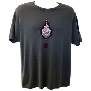 Vintage Wilson's Leather Brand Gray Knit T-Shirt Men's Unisex Large XL